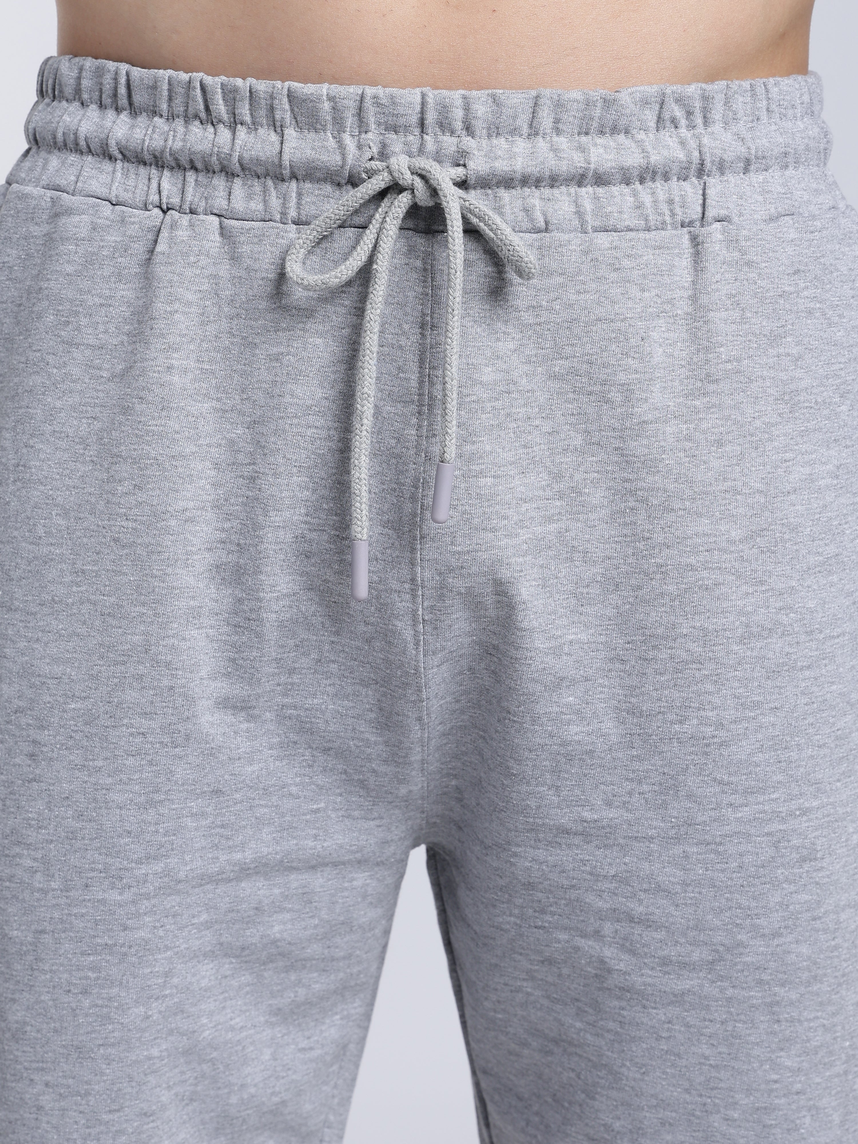 Grey Melange Relaxed Shorts
