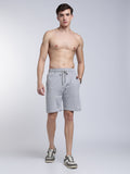 Grey Melange Relaxed Shorts