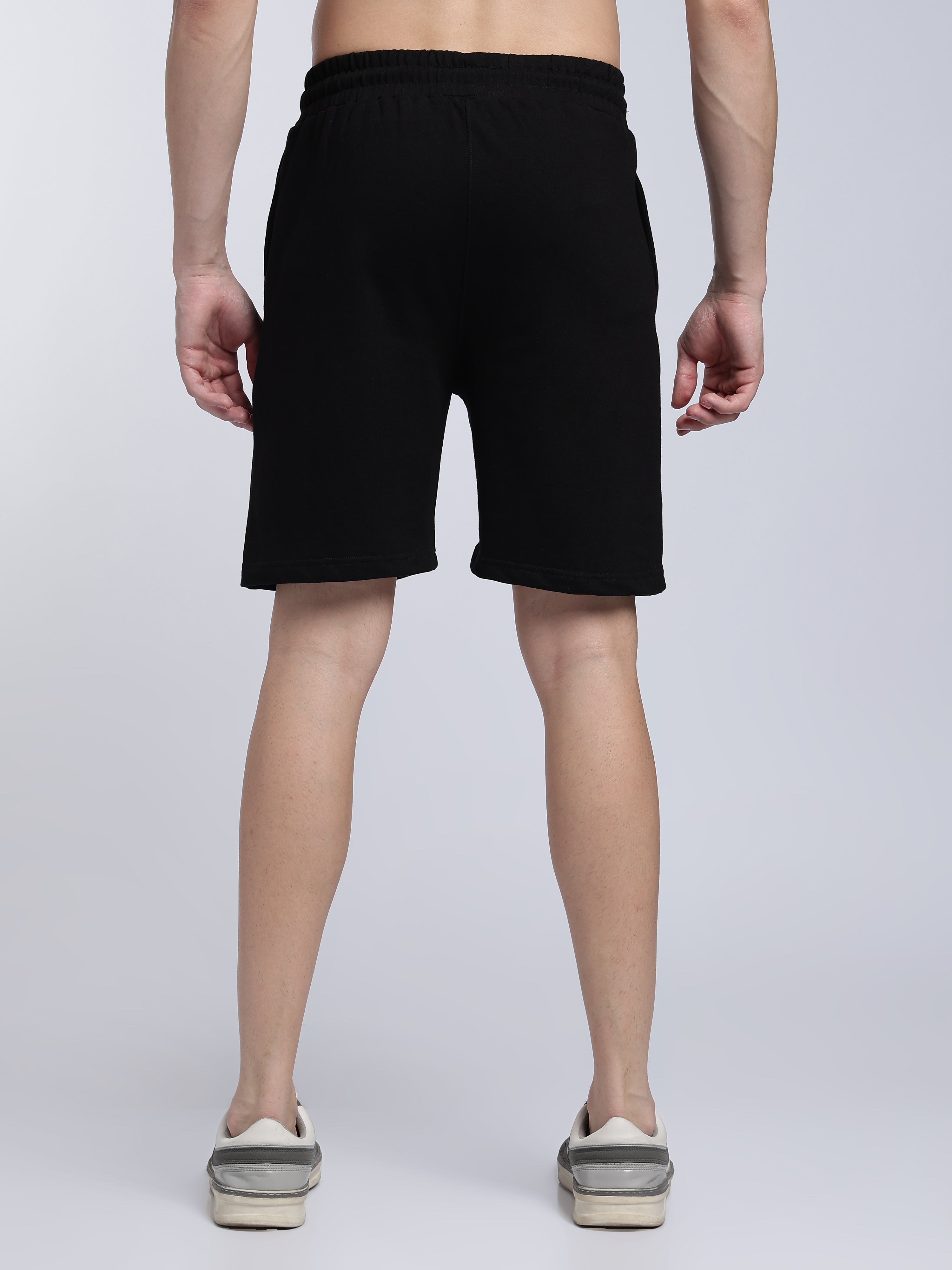 Raven Black Relaxed Shorts