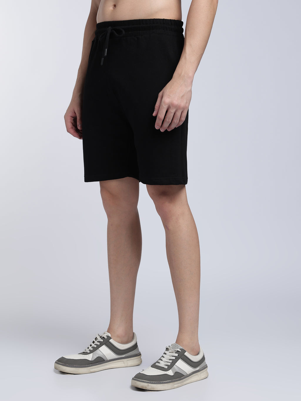 Raven Black Relaxed Shorts