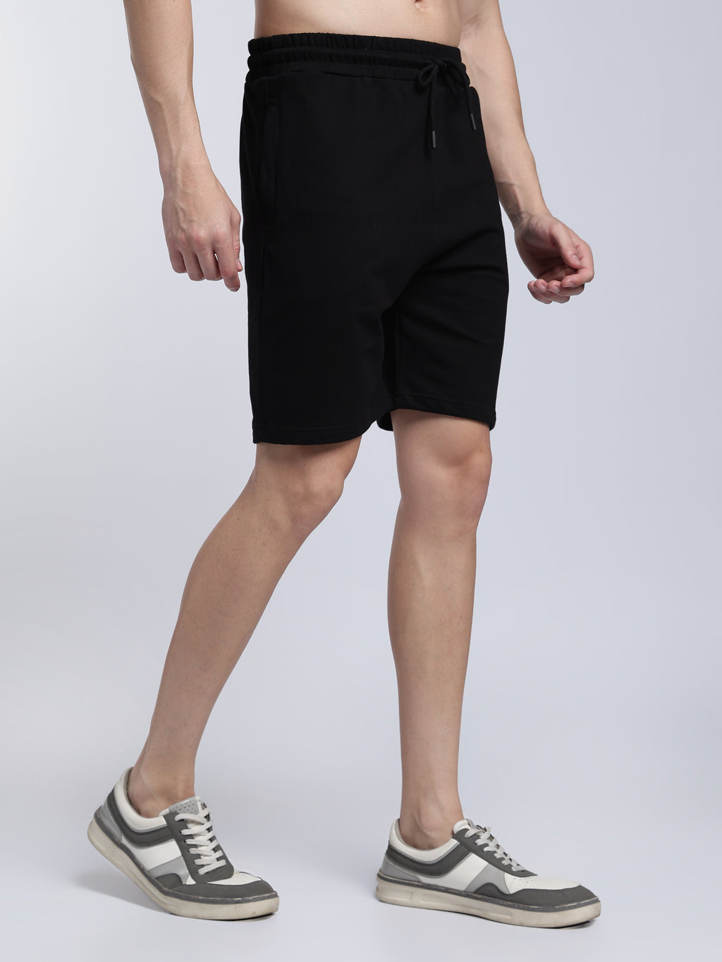 Raven Black Relaxed Shorts