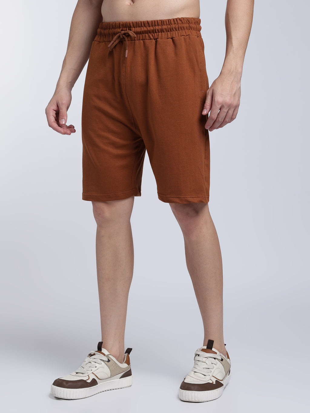 Hazelnut Brown Relaxed Shorts