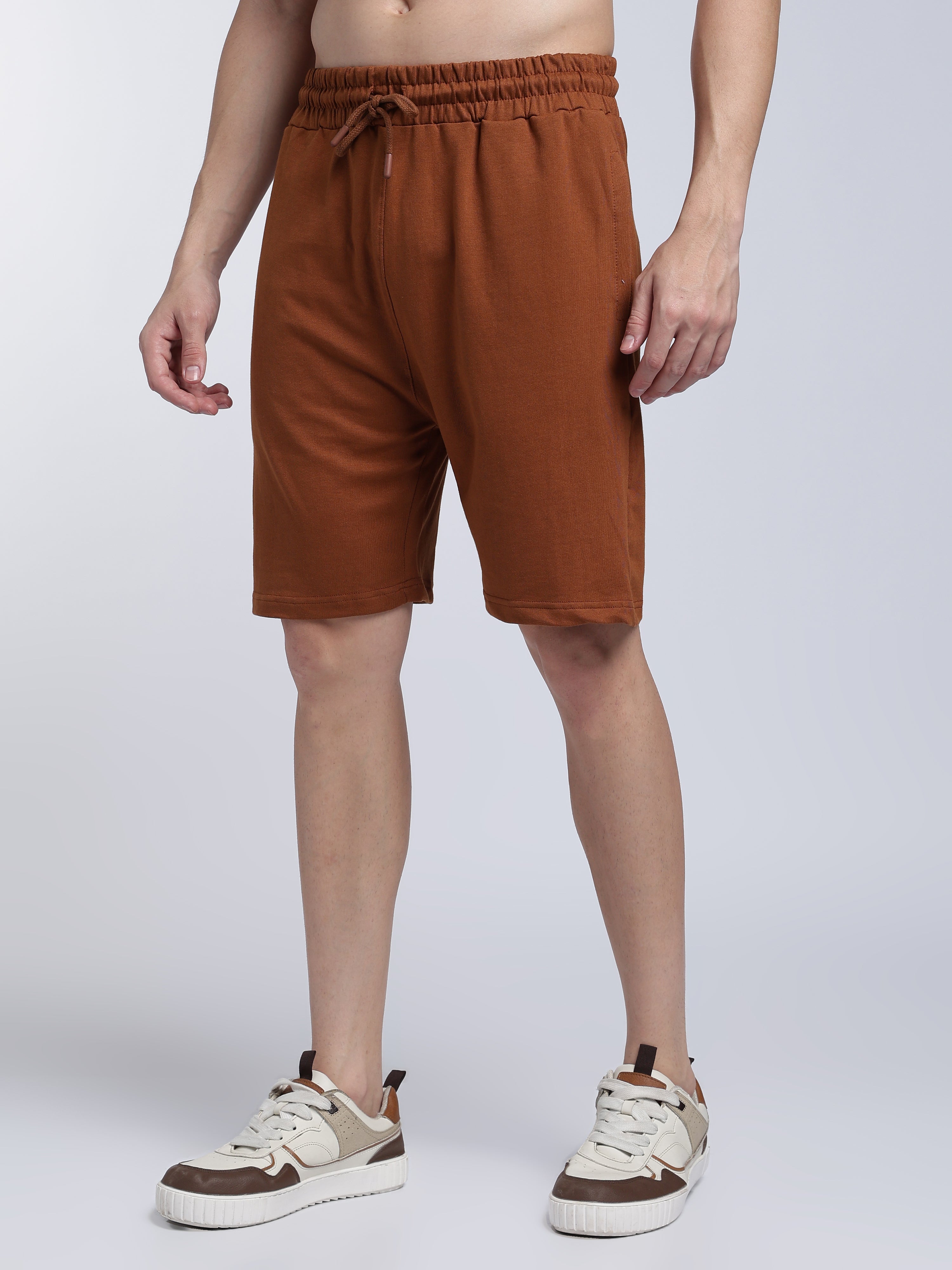 Hazelnut Brown Relaxed Shorts