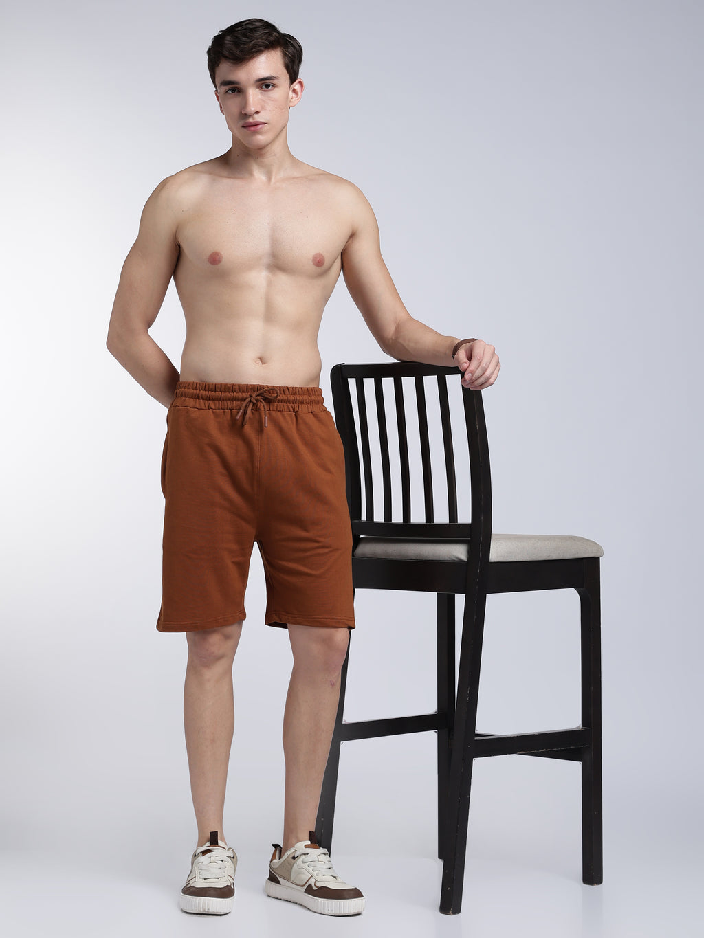 Hazelnut Brown Relaxed Shorts