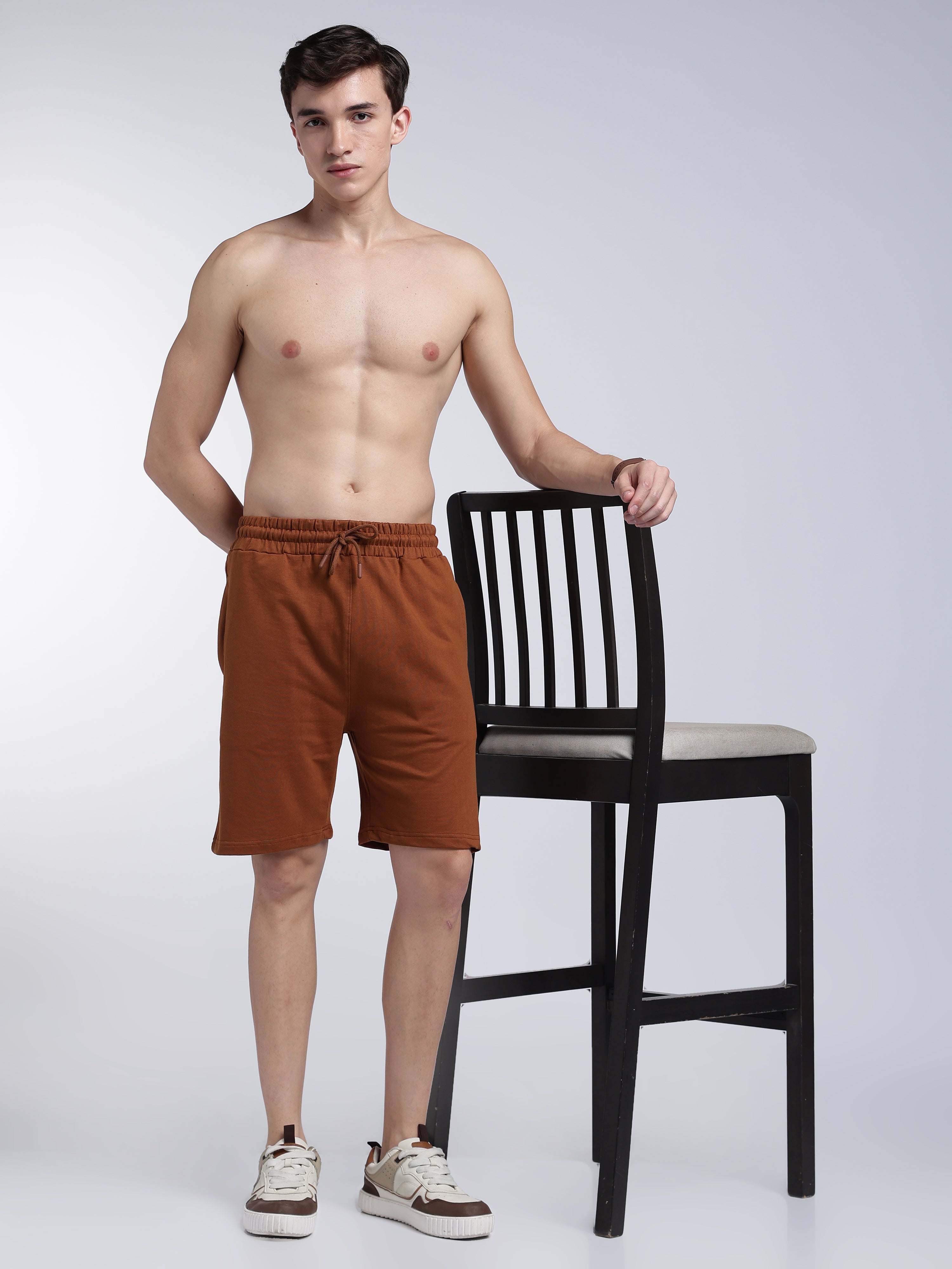 Hazelnut Brown Relaxed Shorts